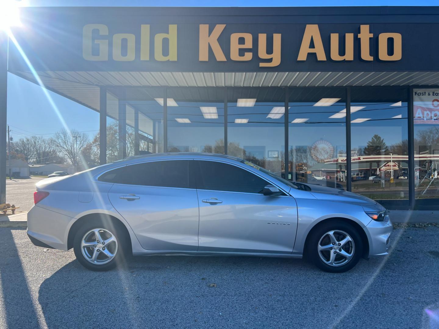 2017 Silver Ice Metallic Chevrolet Malibu LS (1G1ZB5STXHF) with an 1.5L L4 DOHC 16V engine, 6-Speed Automatic transmission, located at 1633 W Kimberly, Davenport, IA, 52806, (563) 323-5341, 41.559456, -90.598732 - Photo#0